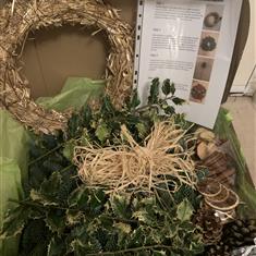 Make your own Christmas door wreath kit in a box