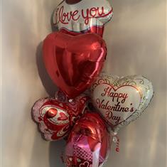 Valentines balloon bouquet 