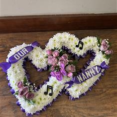 Massed double heart 